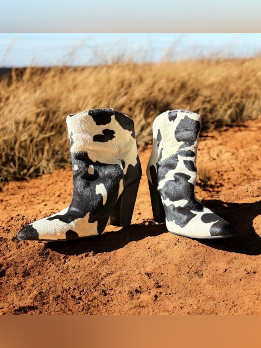 Dingo Western Leather Cowhide Boots